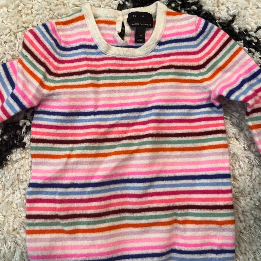J. Crew Kids' Striped Cashmere Sweater - Multicolor